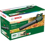 Bosch AdvancedLeafBlower 36V-750 (1x2.0Ah), Soffiatore verde/Nero, Soffiatore portatile, 100 km/h, 200 km/h, Batteria, 1,5 m/s², 254 mm