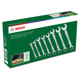 Bosch Set di chiavi a cricchetto, 8 pezzi, Chiave verde/Nero