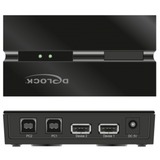 DeLOCK 11492 dati del computer switcher, Commutatore USB Nero, 0,48 Gbit/s, Nero, Plastica, 106 mm, 56 mm, 25 mm