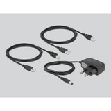 DeLOCK 11492 dati del computer switcher, Commutatore USB Nero, 0,48 Gbit/s, Nero, Plastica, 106 mm, 56 mm, 25 mm