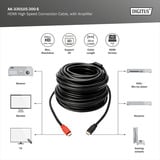 Digitus Cavo HDMI ad alta velocità, con amplificatore Nero/Rosso
