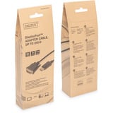 Digitus Cavo adattatore DisplayPort > DVI-D Nero