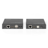 Digitus Set extender KVM HDMI 4K HDBaseT 2.0, Estensione HDMI Nero