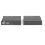 Digitus Set extender KVM HDMI 4K HDBaseT 2.0, Estensione HDMI Nero