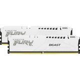 Kingston FURY FURY Beast 64 GB 5600 MT/s DDR5 CL36 DIMM (Kit da 2) White EXPO, Memoria bianco, 64 GB, 2 x 32 GB, DDR5, 288-pin DIMM