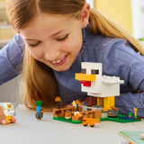 LEGO Minecraft Fattoria di Polli, Giochi di costruzione Giocattolo da Costruire con Minifigure e Mob, Regalo per Gamer, Bambini e Bambine 7+, Set da costruzione, 7 anno/i, Plastica, 233 pz, 370 g