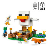 LEGO Minecraft Fattoria di Polli, Giochi di costruzione Giocattolo da Costruire con Minifigure e Mob, Regalo per Gamer, Bambini e Bambine 7+, Set da costruzione, 7 anno/i, Plastica, 233 pz, 370 g
