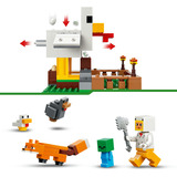 LEGO Minecraft Fattoria di Polli, Giochi di costruzione Giocattolo da Costruire con Minifigure e Mob, Regalo per Gamer, Bambini e Bambine 7+, Set da costruzione, 7 anno/i, Plastica, 233 pz, 370 g