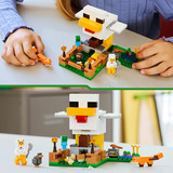 LEGO Minecraft Fattoria di Polli, Giochi di costruzione Giocattolo da Costruire con Minifigure e Mob, Regalo per Gamer, Bambini e Bambine 7+, Set da costruzione, 7 anno/i, Plastica, 233 pz, 370 g