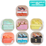 MGA Entertainment Make It Mini Sneakers in PDQ, Bricolage Miniverse Make It Mini Sneakers in PDQ, 8 anno/i, Multicolore, Plastica