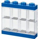 Room Copenhagen LEGO Vetrina per minifigure blu, Scatola di immagazzinaggio blu/trasparente