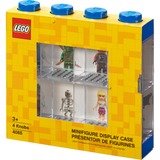 Room Copenhagen LEGO Vetrina per minifigure blu, Scatola di immagazzinaggio blu/trasparente