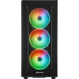 Sharkoon TG6M RGB Tower Nero, Chassis Tower Nero, Tower, PC, Nero, ATX, micro ATX, Mini-ITX, Giocare, Multi
