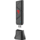 ASUS ROG USB-BE92 Wifi 7 BE6500 Tri-Band USB Adapter WLAN 6500 Mbit/s, Scheda di rete antracite, Wireless, USB, WLAN, Wi-Fi 7 (802.11be), 6500 Mbit/s, Nero