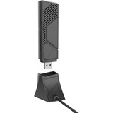 ASUS ROG USB-BE92 Wifi 7 BE6500 Tri-Band USB Adapter WLAN 6500 Mbit/s, Scheda di rete antracite, Wireless, USB, WLAN, Wi-Fi 7 (802.11be), 6500 Mbit/s, Nero