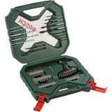 Bosch 2 607 010 610 cacciavite manuale, Trapano & Set di bit verde, 63 mm, 259 mm, 243 mm, 1,16 kg, 450 mm, 400 mm