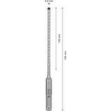 Bosch Expert Punta per martelli SDS plus-7X, Trapano Martello perforatore, Hammer drill bit, 5 mm, 165 mm, Cemento, Pietra, 10 cm