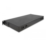 DeLOCK Pannello patch LWL HD (Alta Densità) 19" 1U, Patch Panel Nero