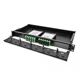 DeLOCK Pannello patch LWL HD (Alta Densità) 19" 1U, Patch Panel Nero