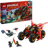 LEGO NINJAGO 71844 Veicolo da Combattimento Ninja Trasformabile in 2 Moto Giocattolo e Aereo con 6 Minifigure, Idea Regalo 8+, Giochi di costruzione Idea Regalo 8+, Set da costruzione, 8 anno/i, Plastica, 561 pz, 1,02 kg