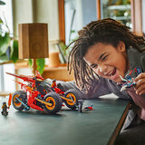 LEGO NINJAGO 71844 Veicolo da Combattimento Ninja Trasformabile in 2 Moto Giocattolo e Aereo con 6 Minifigure, Idea Regalo 8+, Giochi di costruzione Idea Regalo 8+, Set da costruzione, 8 anno/i, Plastica, 561 pz, 1,02 kg