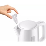 Philips Serie 3000 Bollitore in plastica HD9318/00 bianco, 1,7 L, 2020 W, Plastica, Indicatore del livello dell'acqua, Senza filo, Filtro