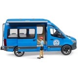 bruder MB Sprinter Camper con conducente, Veicolo modello blu