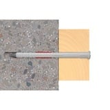 fischer Tassello a gambo lungo DuoXpand 10x80 T R grigio chiaro/Rosso