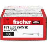 fischer Vite per calcestruzzo FBS 5x60 25/15 testa svasata TX 