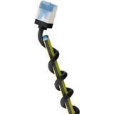 goobay Cavo patch ultraflessibile Cat.6a slim, U/FTP Nero