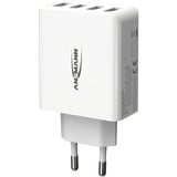 Ansmann HC430 Bianco Interno, Caricabatterie bianco, Interno, AC, 5 V, Bianco