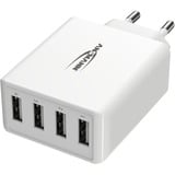 Ansmann HC430 Bianco Interno, Caricabatterie bianco, Interno, AC, 5 V, Bianco