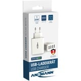 Ansmann HC430 Bianco Interno, Caricabatterie bianco, Interno, AC, 5 V, Bianco