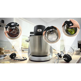 Bosch Serie 6 MUMS6ZS17 Macchina da Cucina 1600 W Nero, Inox spazzolato, Robot da cucina Nero/in acciaio inox, Inox spazzolato, 5,5 L, Nero, Acciaio inox, Nero, Brushed stainless steel, Manopola, 3,5 kg, 3,5 kg