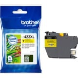 Brother LC-422XLY cartuccia d'inchiostro 1 pz Originale Giallo Giallo, 1 pz, 1500 pagine, Confezione singola
