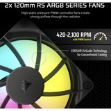 Corsair NAUTILUS 240 RS ARGB Ricondizionato, Raffreddamento ad acqua Nero