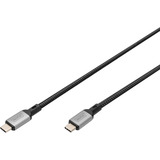 Digitus Cavo USB4 Gen 2x2, connettore USB-C > connettore USB-C, 20 Gbit/s Nero/grigio