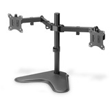 Digitus Supporto monitor universale doppio, Supporto per pavimento Nero (opaco), Libera installazione, 8 kg, 38,1 cm (15"), 81,3 cm (32"), 100 x 100 mm, Nero