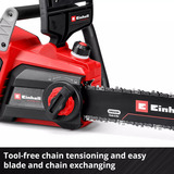 EINHELL Motosega professionale a batteria GP-LC 36/40 Li BL-Solo, 36 Volt (2x18V), Sega a catena rosso/Nero