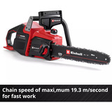 EINHELL Motosega professionale a batteria GP-LC 36/40 Li BL-Solo, 36 Volt (2x18V), Sega a catena rosso/Nero