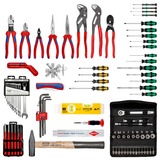 KNIPEX Valigetta per attrezzi "BIG Basic Move" Meccanica, 90 pezzi, Set di strumenti Nero