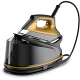 Rowenta Compact Steam Pro Dg7644, Stazione stirante Nero/Orange, 2200 W, 325 g/min, Piastra solare Microsteam 400 HD Laser, 6,4 bar, 1,1 L, 100 g/min