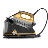 Rowenta Compact Steam Pro Dg7644, Stazione stirante Nero/Orange, 2200 W, 325 g/min, Piastra solare Microsteam 400 HD Laser, 6,4 bar, 1,1 L, 100 g/min