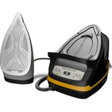 Rowenta Compact Steam Pro Dg7644, Stazione stirante Nero/Orange, 2200 W, 325 g/min, Piastra solare Microsteam 400 HD Laser, 6,4 bar, 1,1 L, 100 g/min
