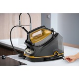 Rowenta Compact Steam Pro Dg7644, Stazione stirante Nero/Orange, 2200 W, 325 g/min, Piastra solare Microsteam 400 HD Laser, 6,4 bar, 1,1 L, 100 g/min