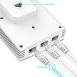 TP-Link Omada EAP655-Wall 2402 Mbit/s Bianco Supporto Power over Ethernet (PoE), Punto di accesso 2.4 GHz, 5 GHz, 2402 Mbit/s, HTTPS, SNMP, SNMPv2, SNMPv3, SSH, WPA-Enterprise, WPA2-Enterprise, WPA3-Enterprise, 10,100,1000 Mbit/s