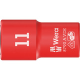 Wera 8790 A VDE Inserto per chiave a cricchetto Zyklop, 4,5 mm, 1/4", chiave combinata   rosso/Giallo