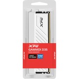 ADATA GAMMIX D35 memoria 32 GB 1 x 32 GB DDR4 288-pin DIMM bianco, 32 GB, 1 x 32 GB, DDR4, 3200 MHz, 288-pin DIMM