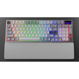ASUS ROG Azoth 96 HE, Tastiera da gioco bianco, Con cavo e senza cavo, USB + RF Wireless + Bluetooth, Magnetic-mechanical key switch, QWERTZ, LED RGB, Bianco