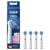 Braun Sensitive Clean 4 pz Bianco, Testina bianco, 4 pz, Bianco, 3 mese(i), Extra morbido, Oral-B, Scatola